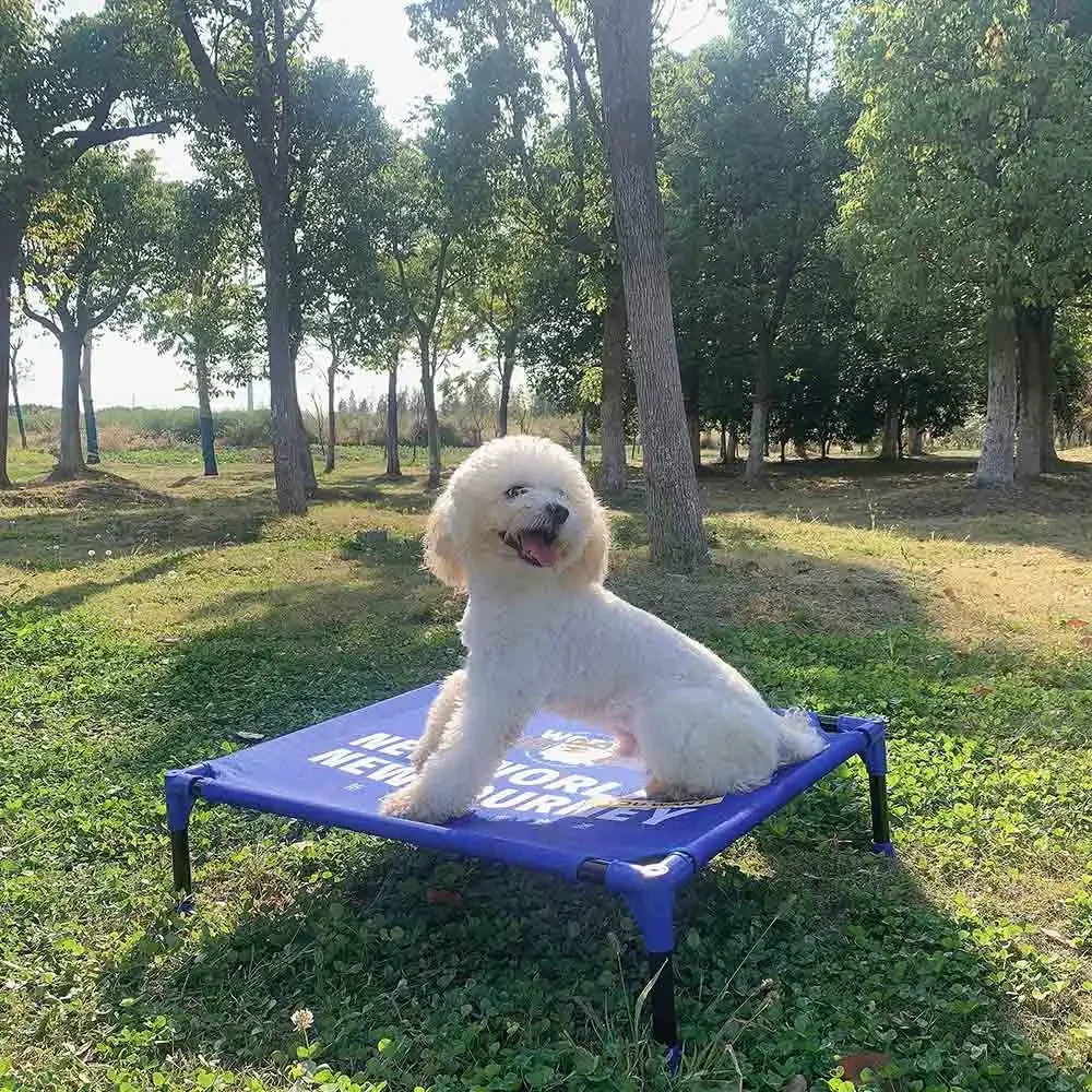 Outdoor Camping Dog Bed - FULED ポータブル屋外用高床式犬用ベッド 通気性メッシュ 大型 中型 小型ペットベッド