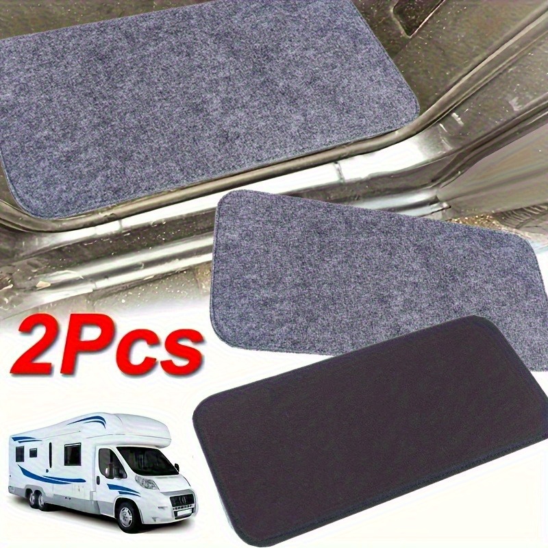 Outdoor Camping Rugs - 2PC キャンピングカーカーペット 滑り止め交換用キャンピングカーアクセサリー アウトドア旅行キャンプRVキャブドアステップマット用