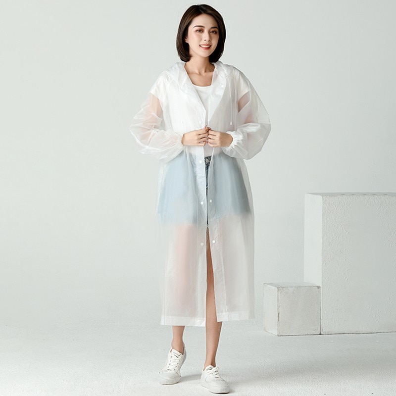 1枚入りフード付きレインコート 男女兼用 防水性 厚手 防水 - Camping Rain Poncho のレビューと価格