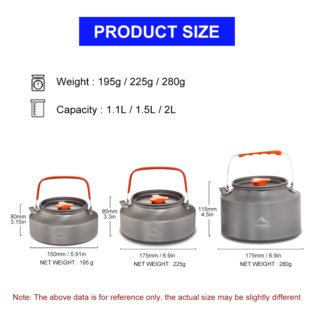 Widesea 1.1L 2L1.5L キャンプウォーターケ - Outdoor Camping Dining Set のレビューと価格