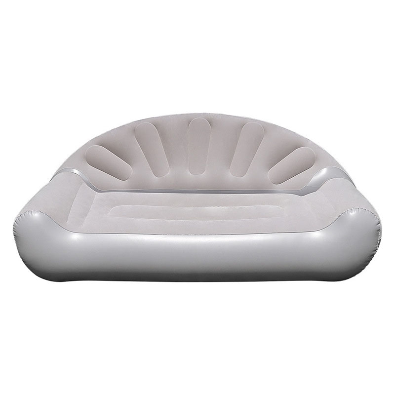 扇形型インフレータブルソファ 2人用フロッキングエアカウチ  - Bed Outdoor Camping のレビューと価格