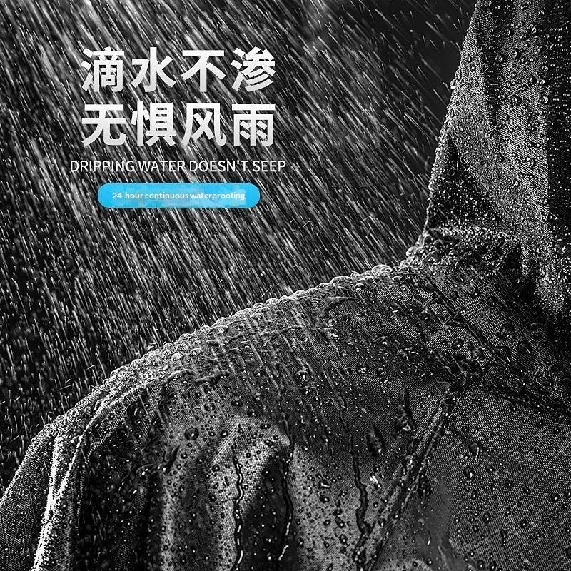 新しいレインコート 男女兼用 防水 厚手 防水レインコート  - Camping Rain Poncho のレビューと価格