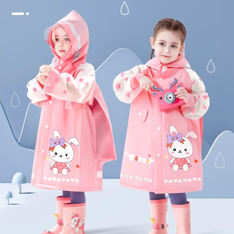 子供レインコート防水レインポンチョ漫画ユニコーン恐竜子供学校 - Camping Rain Poncho のレビューと価格