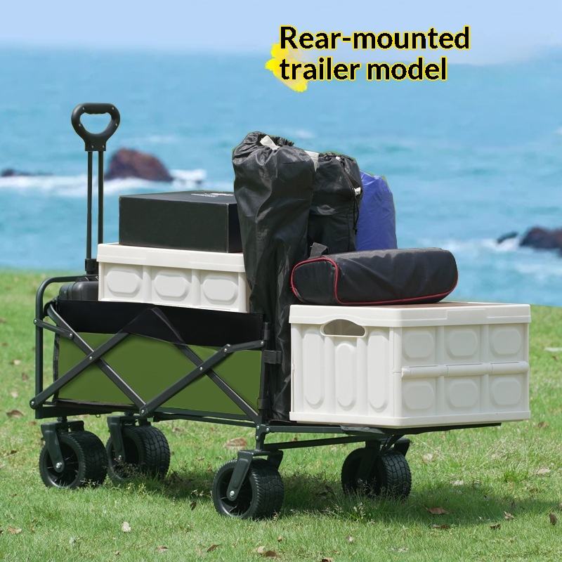 工場直売 四輪プラットフォーム キャンプ用ユーティリティワゴ - Outdoor Camping Trolley のレビューと価格