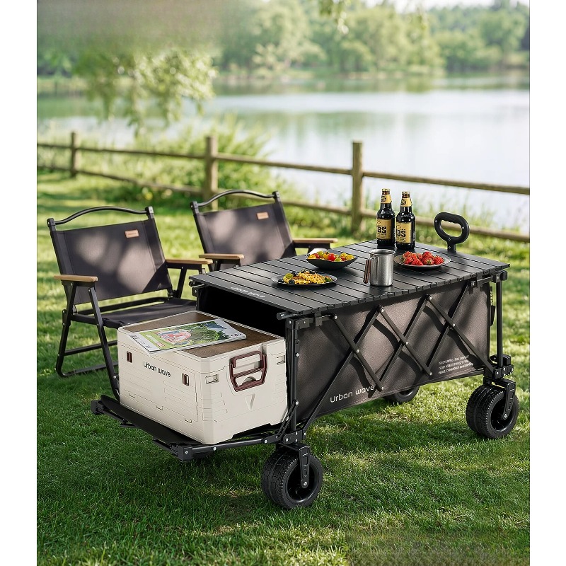 折りたたみ式キャンプワゴン、屋外用、コンパクトに収納可能、リ - Outdoor Camping Trolley のレビューと価格