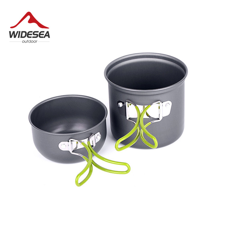 ワイドシー超軽量キャンプ調理器具アウトドア食器ポットセットハ - Outdoor Camping Dining Set のレビューと価格