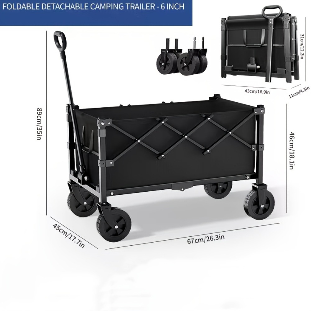 折りたたみ式ガーデンカート 耐荷重360ポンド ポータブルホ - Outdoor Camping Trolley のレビューと価格
