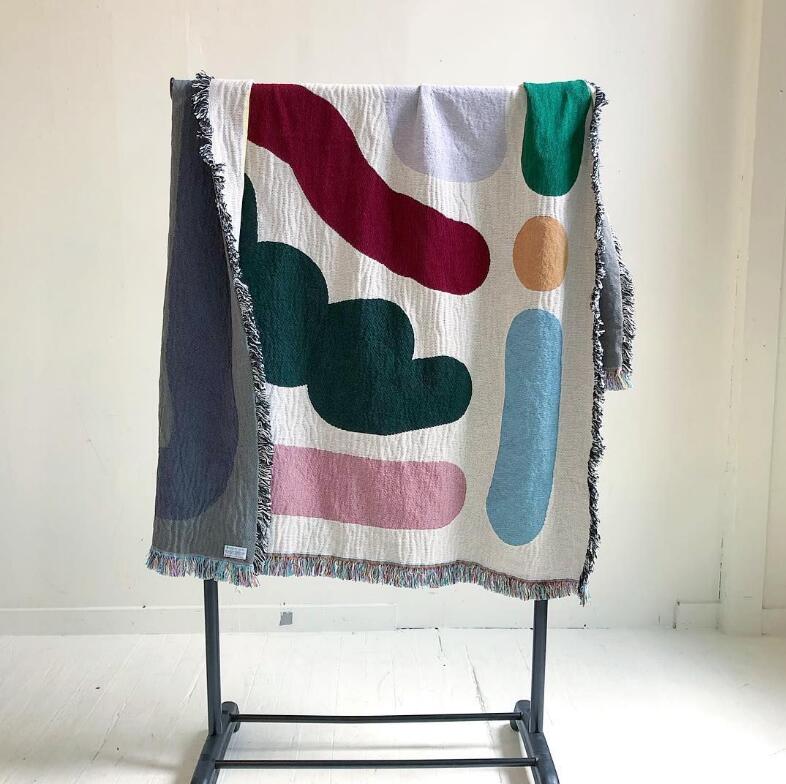 カラフルな綿のトラベルブランケット,キャンプカバー,ソファ, - Outdoor Camping Rugs のレビューと価格