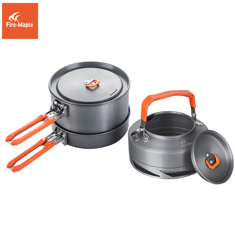 Fire Maple器具ハイキング調理セット熱交換器ポットパ - Outdoor Camping Dining Set のレビューと価格