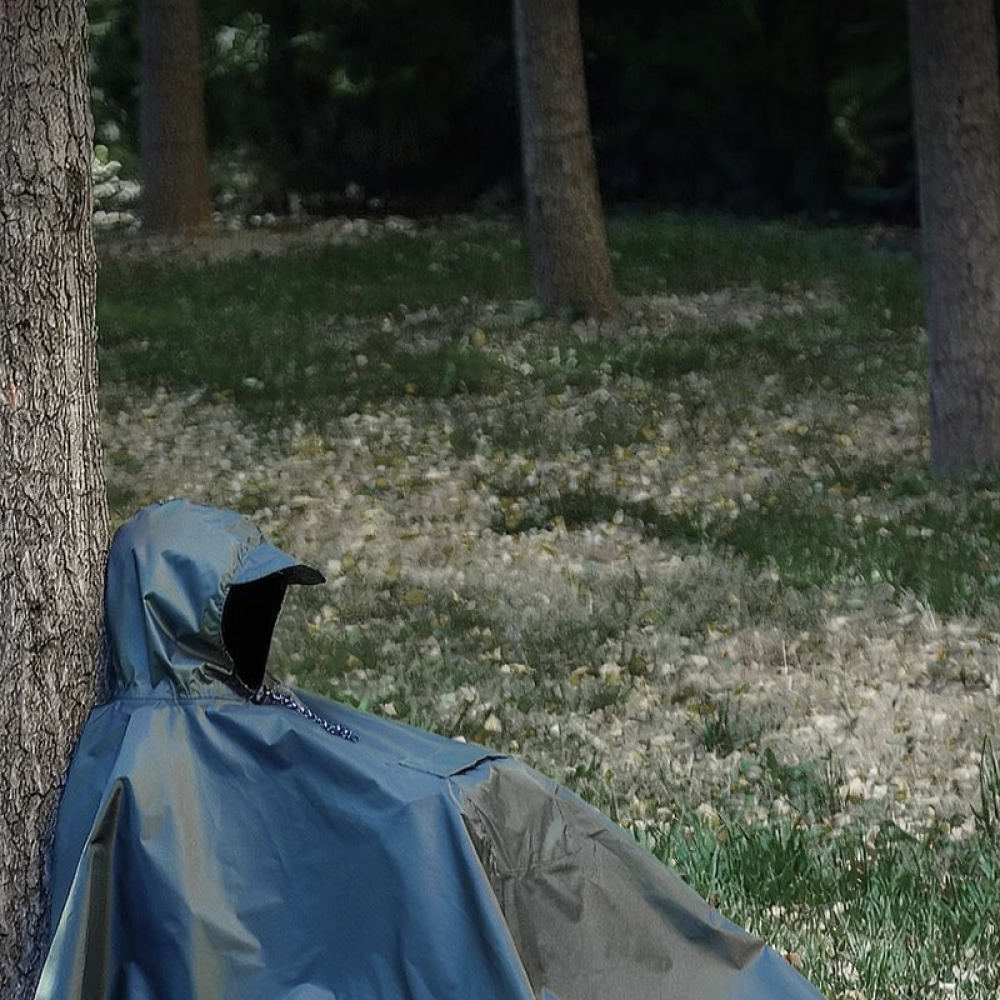 耐久性に優れた防水レインポンチョ。フード付きで、アウトドア、 - Camping Rain Poncho のレビューと価格